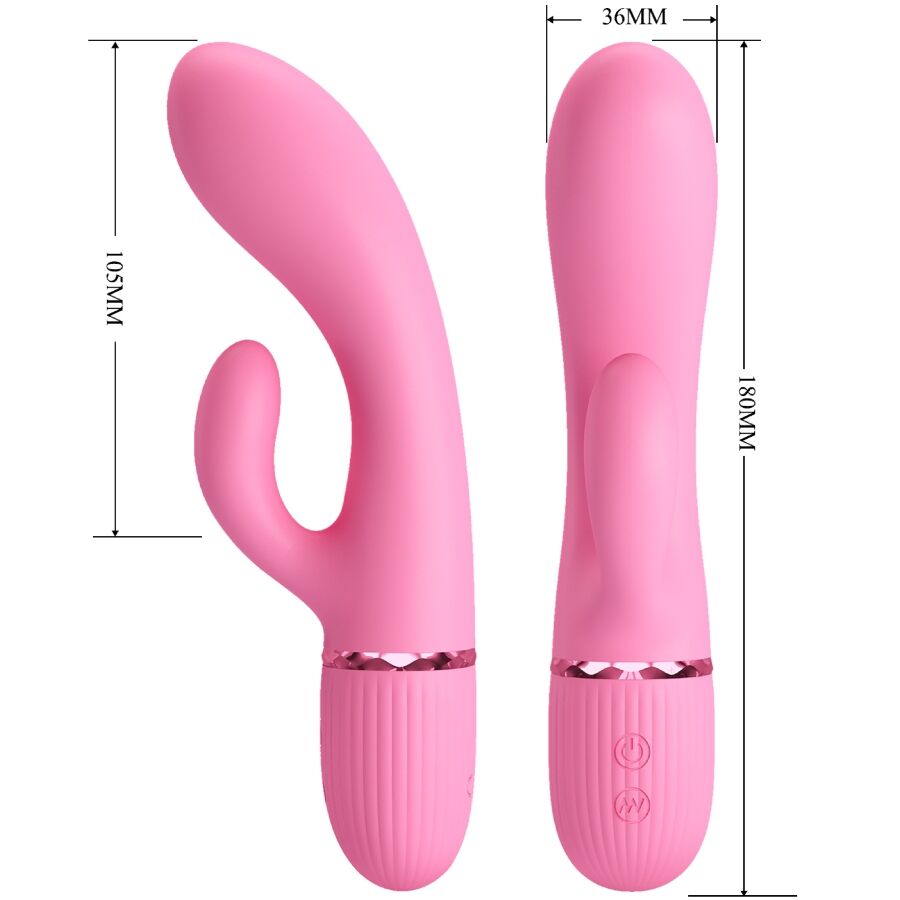 PRETTY LOVE - VIBRATORE CONIGLIO MARSKI E PUNTO G ROSA - PRETTY LOVE FLIRTATION | Lingerie Harness Boutique