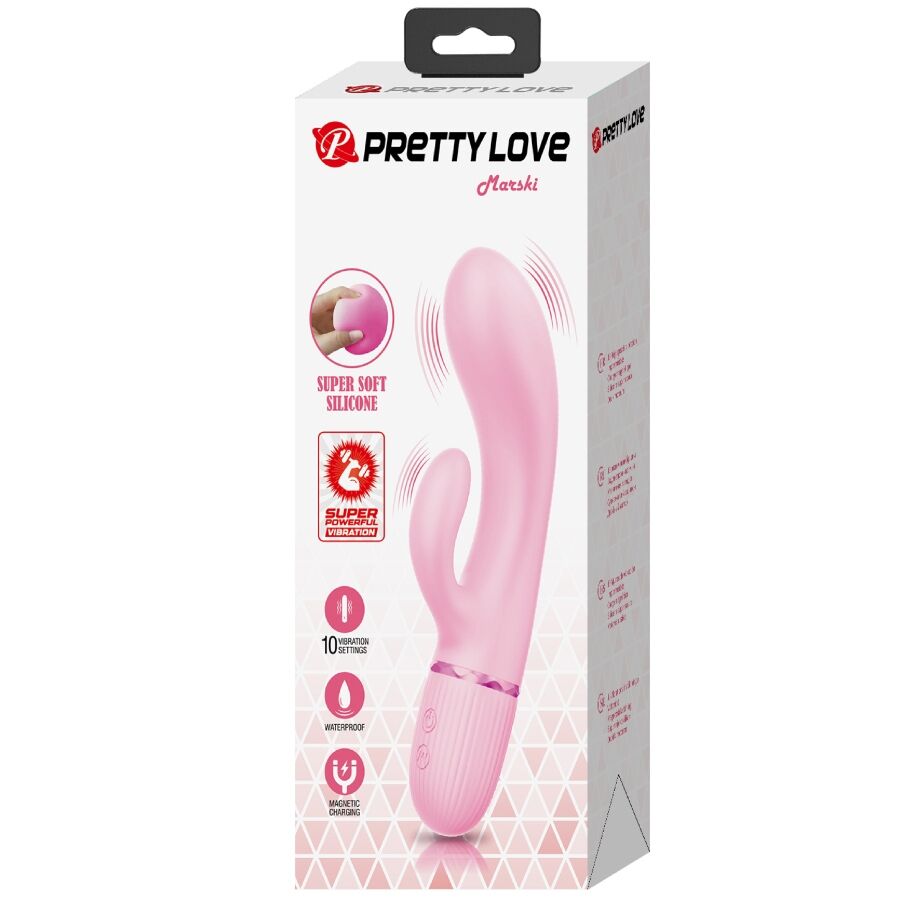 PRETTY LOVE - VIBRATORE CONIGLIO MARSKI E PUNTO G ROSA - PRETTY LOVE FLIRTATION | Lingerie Harness Boutique