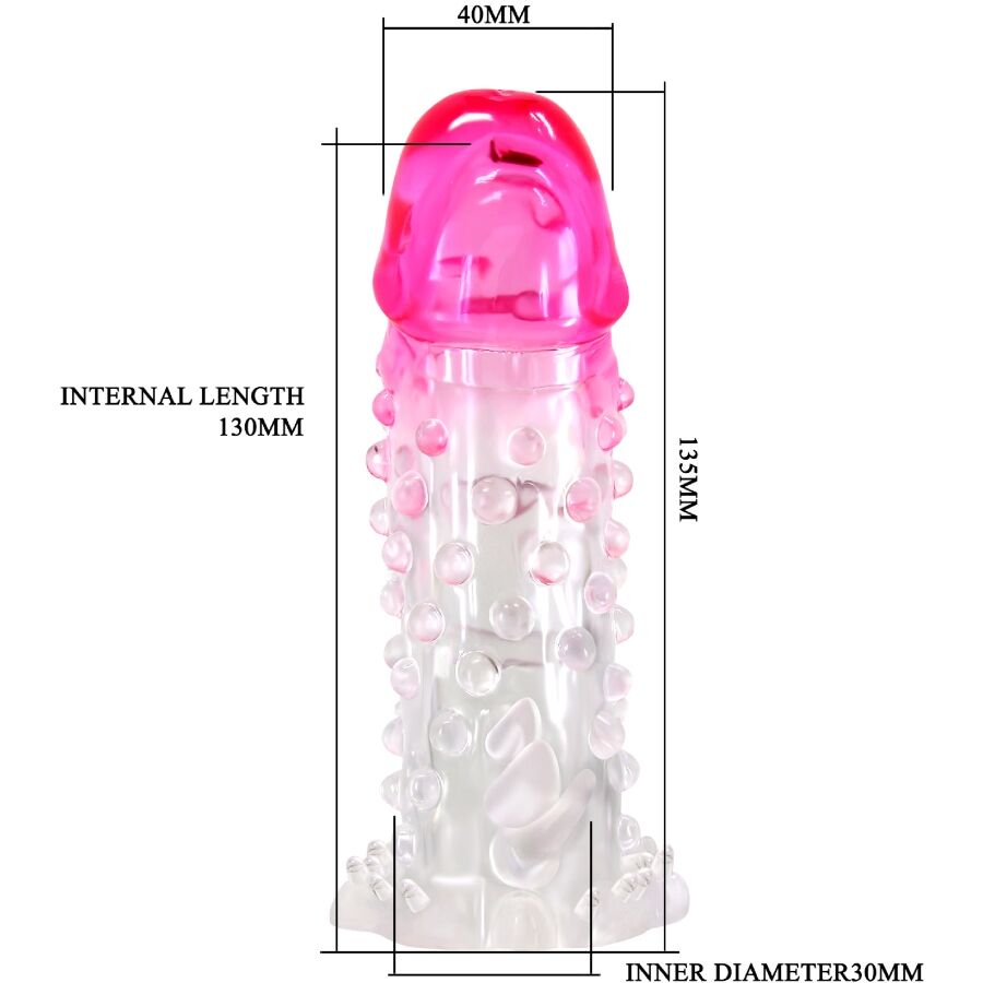 PRETTY LOVE - GUAINA DI ALLARGAMENTO REALISTICA WILFORD CON PENE RILIEVO ROSA - PRETTY LOVE | Lingerie Harness Boutique