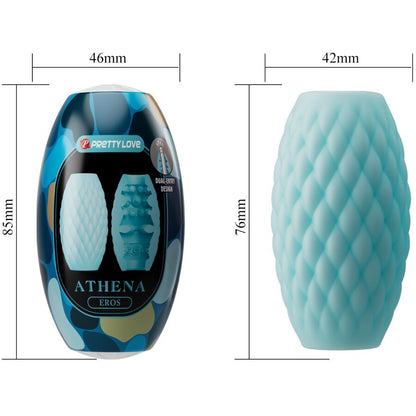 PRETTY LOVE - ATHENA EROS SILICONE MASTURBATORE MASCHILE AZZURRO CIELO - PRETTY LOVE | Lingerie Harness Boutique