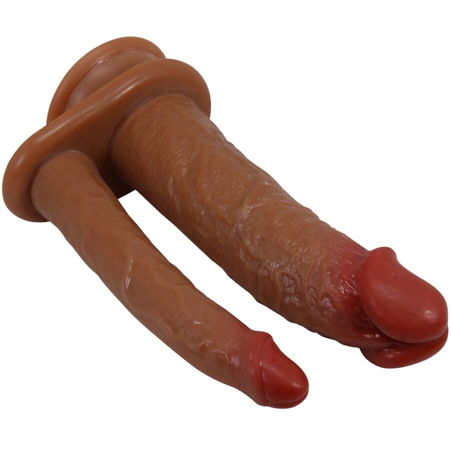 PRETTY LOVE - GORAN DOPPIO DILDO REALISTICO NATURALE MULATO - PRETTY LOVE | Lingerie Harness Boutique