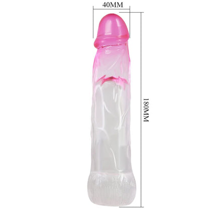 PRETTY LOVE - NERON REALISTICO 6 CM GUAINA DI ALLARGAMENTO PER PENE ROSA - PRETTY LOVE | Lingerie Harness Boutique