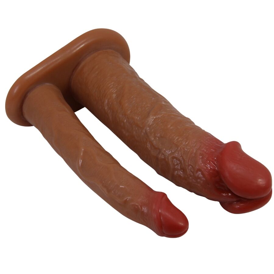 PRETTY LOVE - YAIRON DOPPIO GUAINA PER PENE CON ESTENSIONE 4 CM MULATTO - PRETTY LOVE | Lingerie Harness Boutique