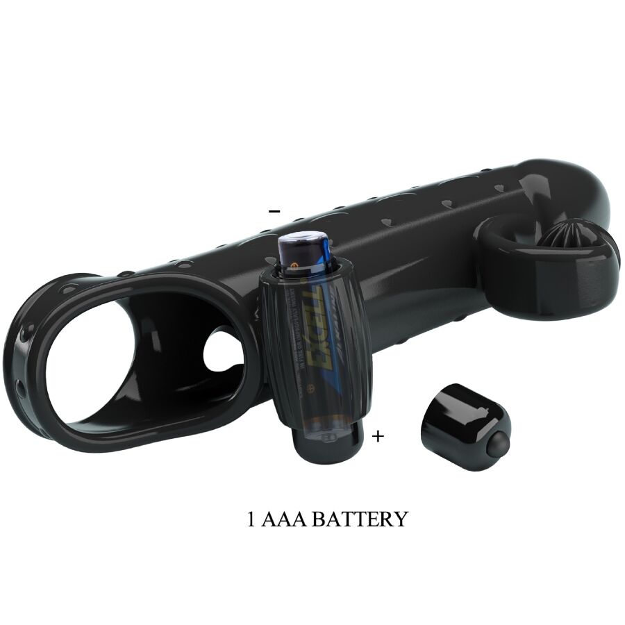 ROMANCE - GUAINA PER PENE VIBRANTE NERA - ROMANCE | Lingerie Harness Boutique