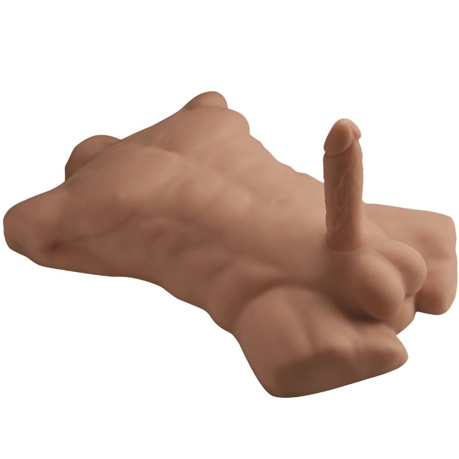 SILEXD - APOLLO L TORSO MASCHILE REALISTICO CARAMELLO - SILEXD | Lingerie Harness Boutique