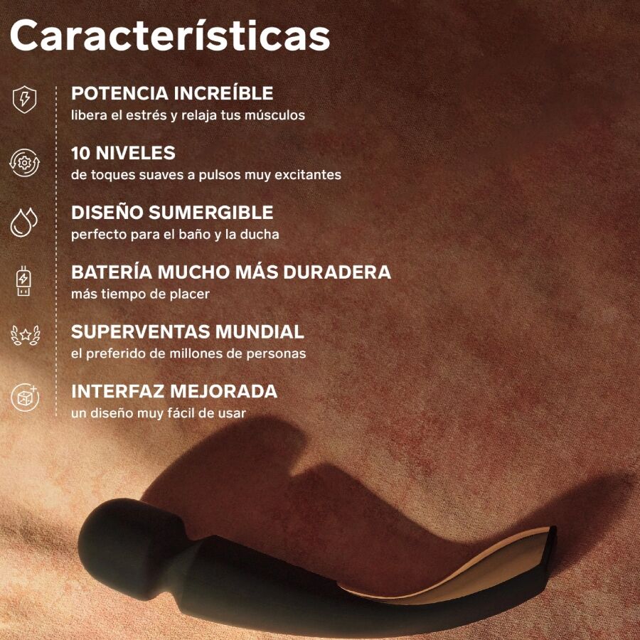 LELO - MASSAGGIATORE SMART MEDIUM WAND 2 AQUA - LELO | Lingerie Harness Boutique