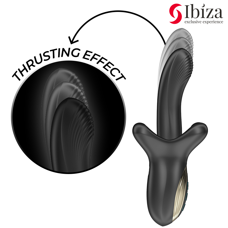 IBIZA - VIBRATORE POTENTE CON EFFETTO SPINTA E MORSO - IBIZA TECHNOLOGY | Lingerie Harness Boutique