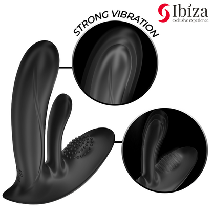 IBIZA - VIBRATORE INDOSSABILE CON STIMOLAZIONE DEL PUNTO G E DEL CLITORIDE CON TELECOMANDO - IBIZA TECHNOLOGY | Lingerie Harness Boutique
