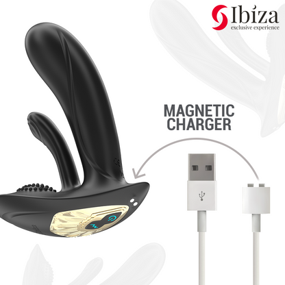 IBIZA - VIBRATORE INDOSSABILE CON STIMOLAZIONE DEL PUNTO G E DEL CLITORIDE CON TELECOMANDO - IBIZA TECHNOLOGY | Lingerie Harness Boutique