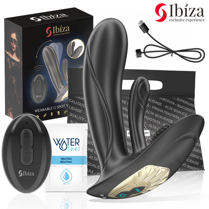 IBIZA - VIBRATORE INDOSSABILE CON STIMOLAZIONE DEL PUNTO G E DEL CLITORIDE CON TELECOMANDO - IBIZA TECHNOLOGY | Lingerie Harness Boutique