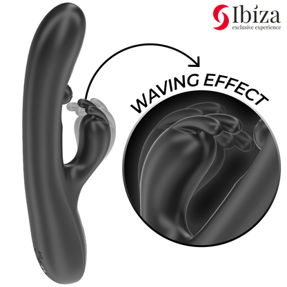 IBIZA - POTENTE VIBRATORE RABBIT CON PERLA ROTANTE MASSAGGIANTE - IBIZA TECHNOLOGY | Lingerie Harness Boutique