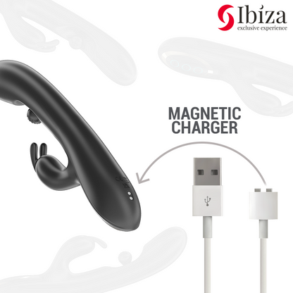 IBIZA - POTENTE VIBRATORE RABBIT CON PERLA ROTANTE MASSAGGIANTE - IBIZA TECHNOLOGY | Lingerie Harness Boutique