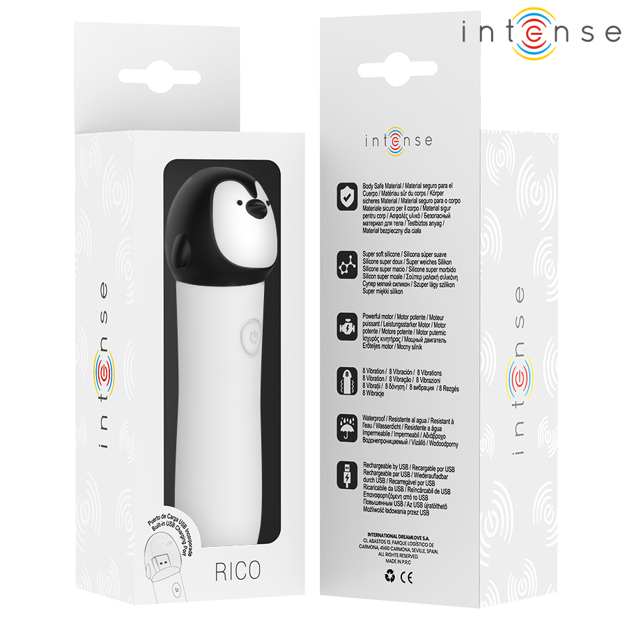 INTENSO - RICCO VIBRANTE PROIETTILE PINGUINO - INTENSE FUN | Lingerie Harness Boutique