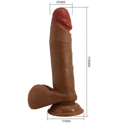 BAILE - ABEL DILDO REALISTICO 21 CM MULATTO - BAILE VIBRATORS | Lingerie Harness Boutique