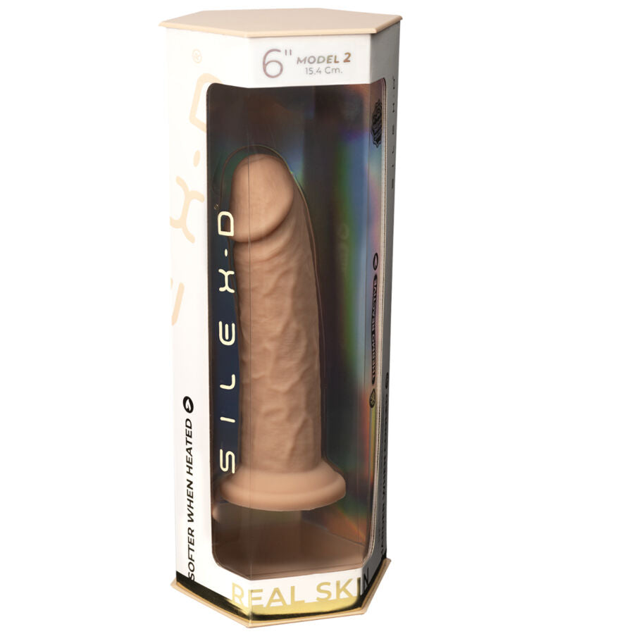 SILEXD - MODELLO PENE REALISTICO 2 SILICONE TERMOREATTIVO 15,4 CM - SILEXD | Lingerie Harness Boutique