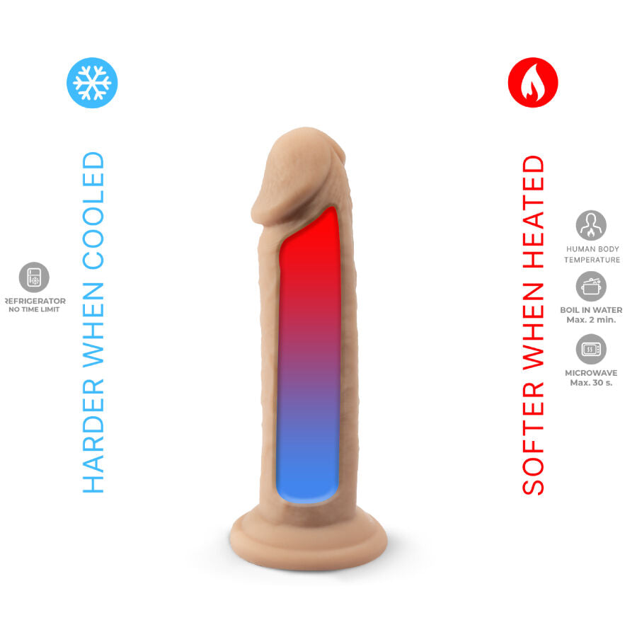 SILEXD - MODELLO PENE REALISTICO 2 SILICONE TERMOREATTIVO 15,4 CM - SILEXD | Lingerie Harness Boutique