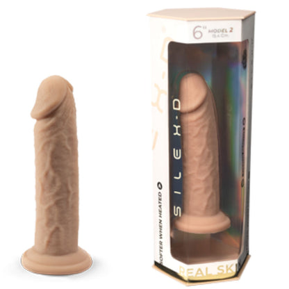 SILEXD - MODELLO PENE REALISTICO 2 SILICONE TERMOREATTIVO 15,4 CM - SILEXD | Lingerie Harness Boutique