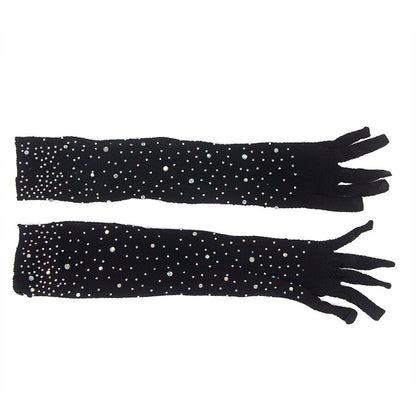 SUBBLIME - 957469SHINE GUANTI TRASPARENTI NERI S/M - SUBBLIME ACCESORIES | Lingerie Harness Boutique