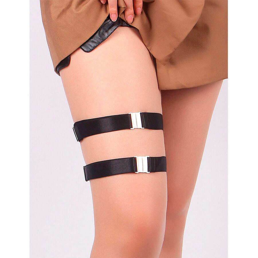SUBBLIME - 957476 FIBBIE REGOLABILI NERE - SUBBLIME ACCESORIES | Lingerie Harness Boutique