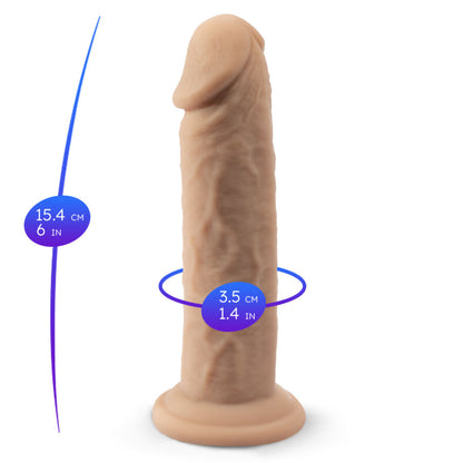 SILEXD - MODELLO PENE REALISTICO 2 SILICONE TERMOREATTIVO PREMIUM 15,4 CM - SILEXD | Lingerie Harness Boutique