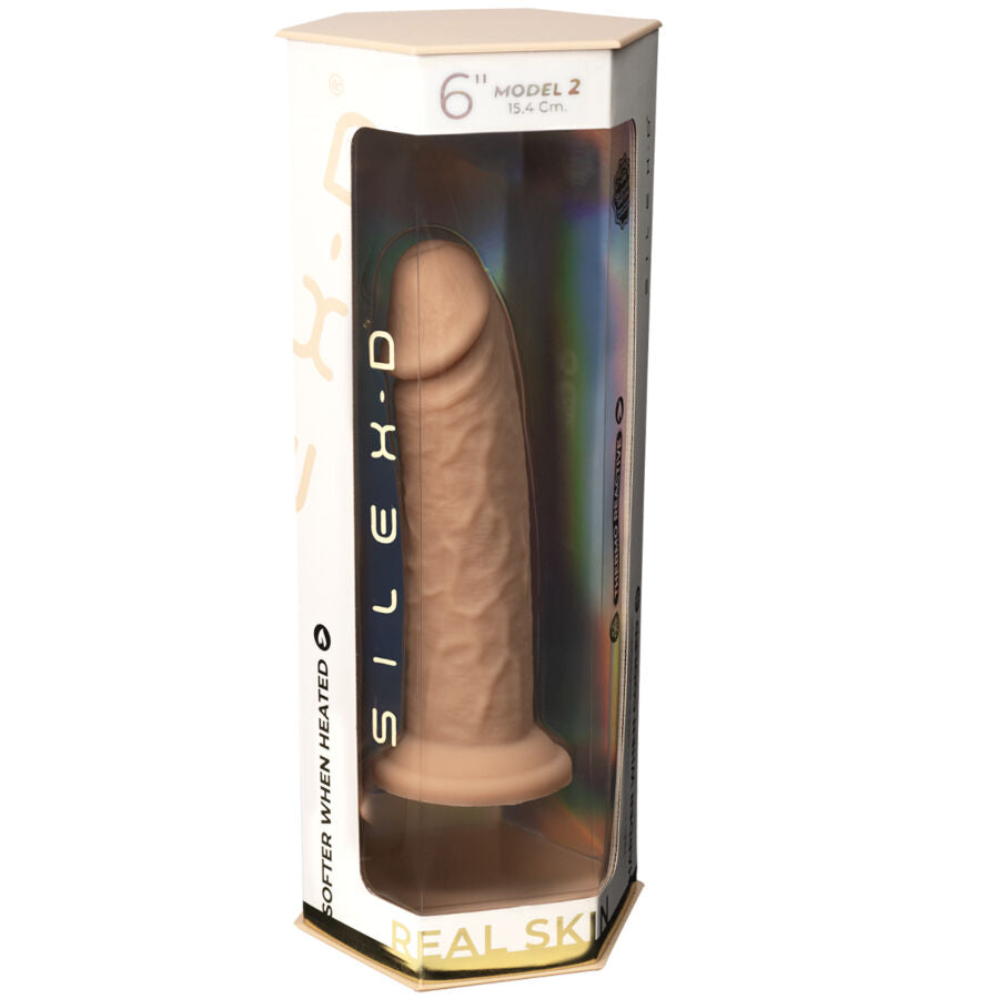 SILEXD - MODELLO PENE REALISTICO 2 SILICONE TERMOREATTIVO PREMIUM 15,4 CM - SILEXD | Lingerie Harness Boutique