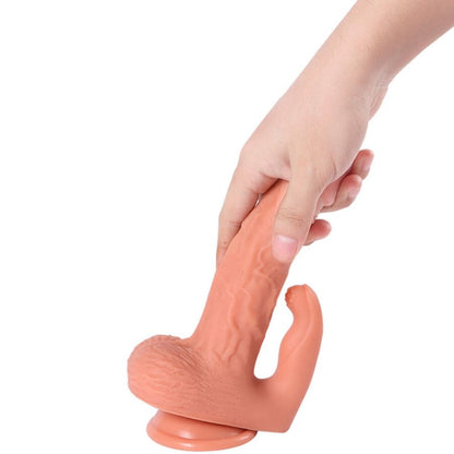 SHEQU - HAYDEN DILDO E STIMOLATORE CLITORIDE CON VIBRAZIONE E TELECOMANDO 16 CM - SHEQU | Lingerie Harness Boutique