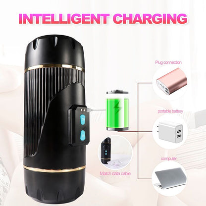 SHEQU - KAY DOPPIO MASTURBATORE CON DOPPIA BOCCA E VIBRAZIONE DELLA VAGINA - SHEQU | Lingerie Harness Boutique