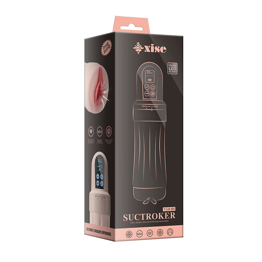 XISE - SUCTROKER V3.0 III MASTURBATORE VAGINA CON VIBRAZIONE - XISE | Lingerie Harness Boutique