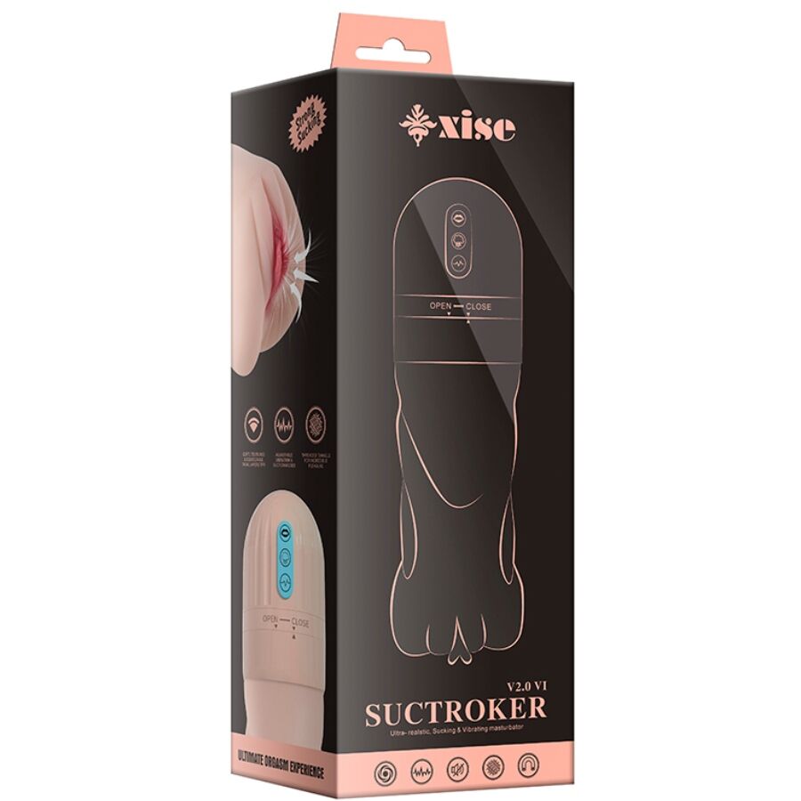 XISE - SUCTROKER V2.0 VI MASTURBATORE VAGINA CON VIBRAZIONE - XISE | Lingerie Harness Boutique