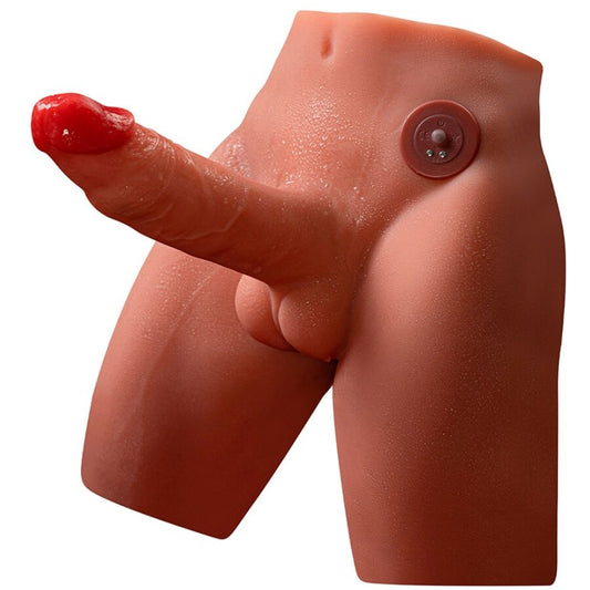 XISE - JASON DILDO MASTURBATORE REALISTICO CON SPINTA E VIBRAZIONE 17 CM - XISE | Lingerie Harness Boutique