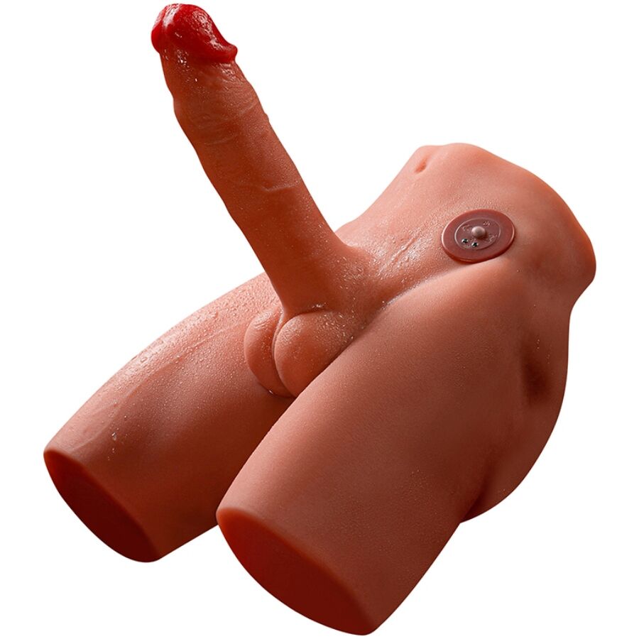 XISE - JASON DILDO MASTURBATORE REALISTICO CON SPINTA E VIBRAZIONE 17 CM - XISE | Lingerie Harness Boutique