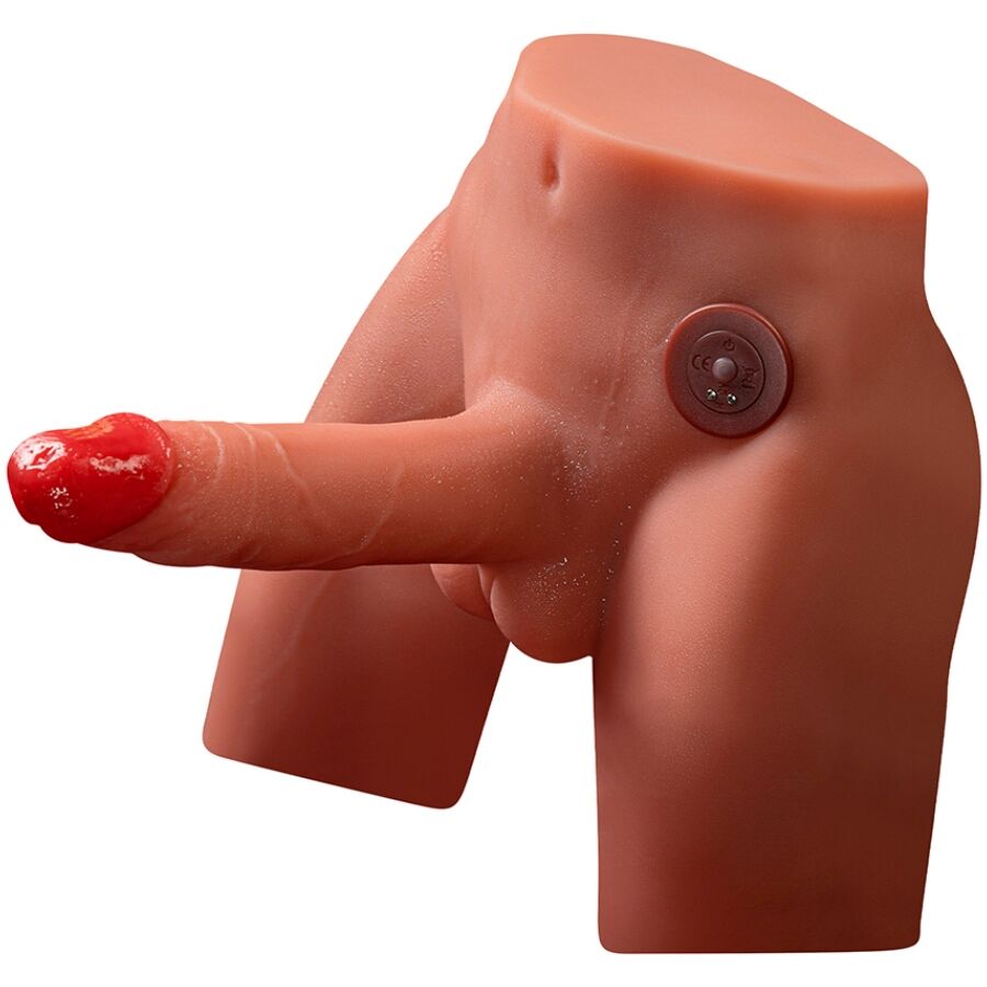 XISE - JASON DILDO MASTURBATORE REALISTICO CON SPINTA E VIBRAZIONE 17 CM - XISE | Lingerie Harness Boutique