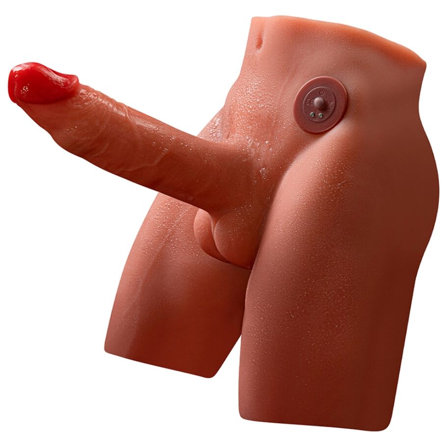 XISE - JASON DILDO MASTURBATORE REALISTICO CON SPINTA E VIBRAZIONE 17 CM - XISE | Lingerie Harness Boutique