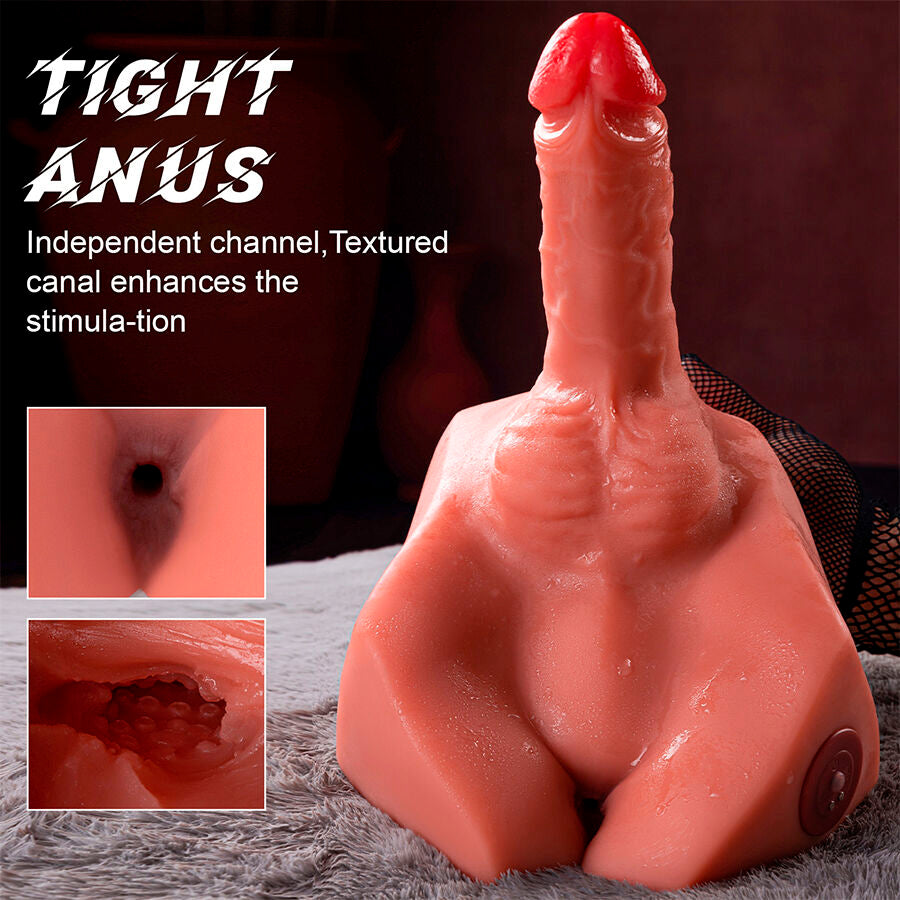 XISE - MICHAEL DILDO REALISTICO E MASTURBATORE ANALE CON SPINTA 15 CM - XISE | Lingerie Harness Boutique
