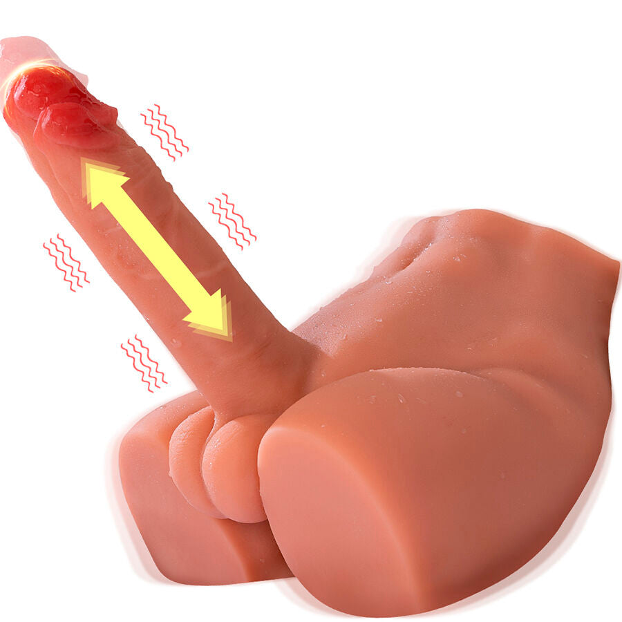 XISE - PEEL DILDO ASS REALISTICO DILDO MASTURBATORE POSIZIONE FRONTALE CON SPINTA 17,5 CM - XISE | Lingerie Harness Boutique