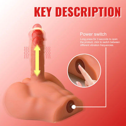 XISE - PEEL DILDO ASS REALISTICO DILDO MASTURBATORE POSIZIONE FRONTALE CON SPINTA 17,5 CM - XISE | Lingerie Harness Boutique