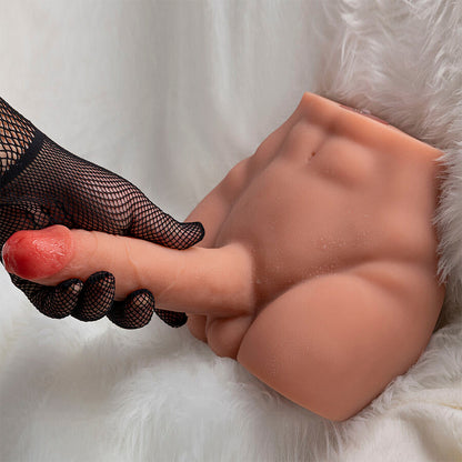 XISE - PEEL DILDO ASS REALISTICO DILDO MASTURBATORE POSIZIONE FRONTALE CON SPINTA 17,5 CM - XISE | Lingerie Harness Boutique