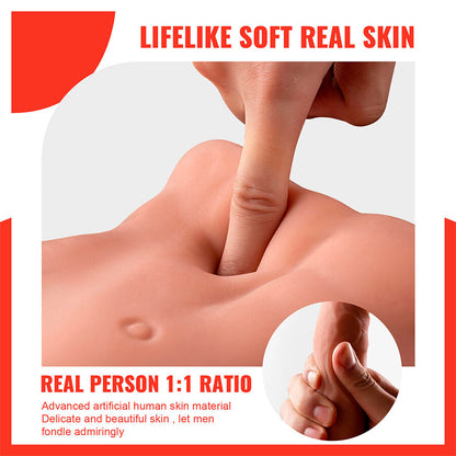 XISE - BERTLETT DILDO ASS REALISTICO DILDO E ANO MASTURBATORE POSIZIONE FRONTALE CON SPINTA 18 CM - XISE | Lingerie Harness Boutique