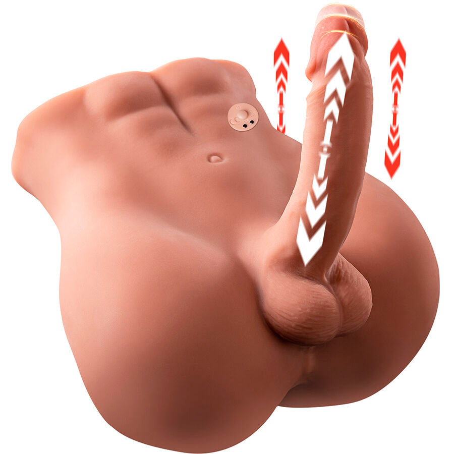 XISE - BERTLETT DILDO ASS REALISTICO DILDO E ANO MASTURBATORE POSIZIONE FRONTALE CON SPINTA 18 CM - XISE | Lingerie Harness Boutique