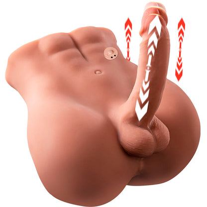 XISE - BERTLETT DILDO ASS REALISTICO DILDO E ANO MASTURBATORE POSIZIONE FRONTALE CON SPINTA 18 CM - XISE | Lingerie Harness Boutique