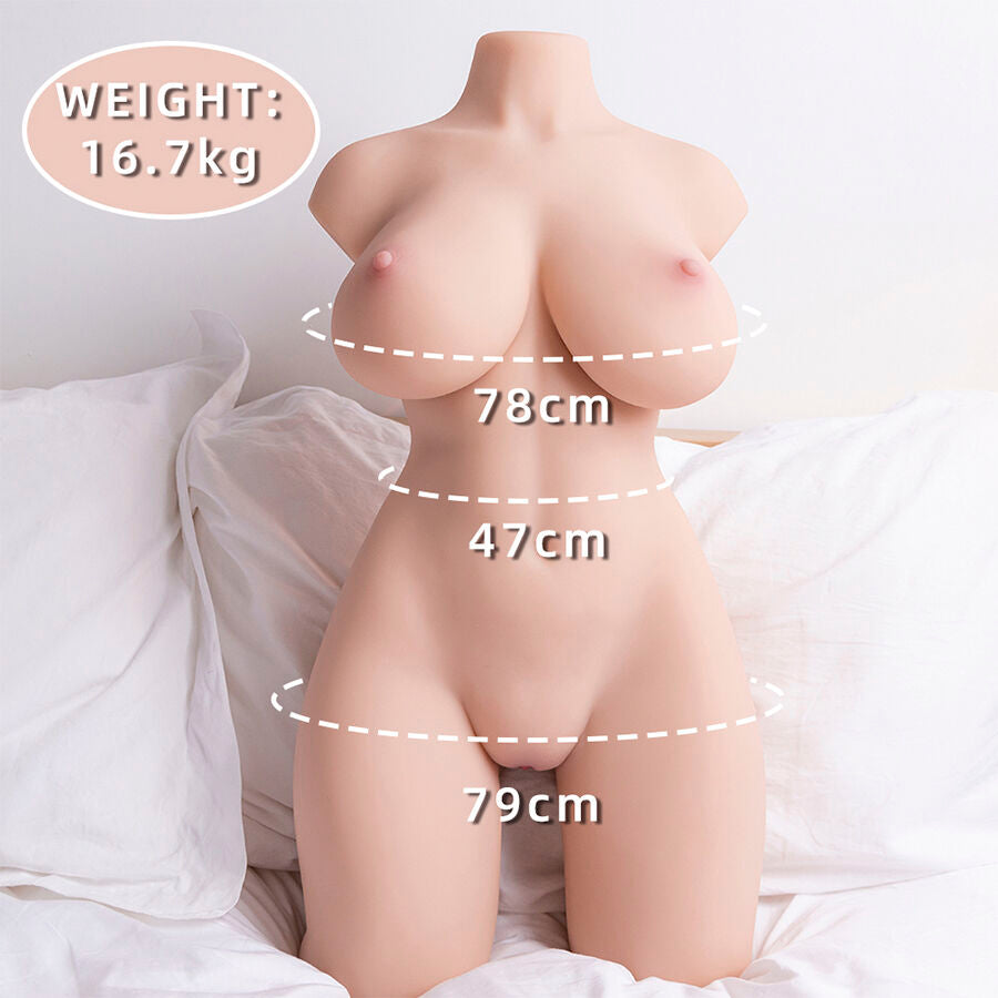 XISE - TORSO REALISTICO FEMMINILE ORDINATO CON SPINTA 71 CM - XISE | Lingerie Harness Boutique