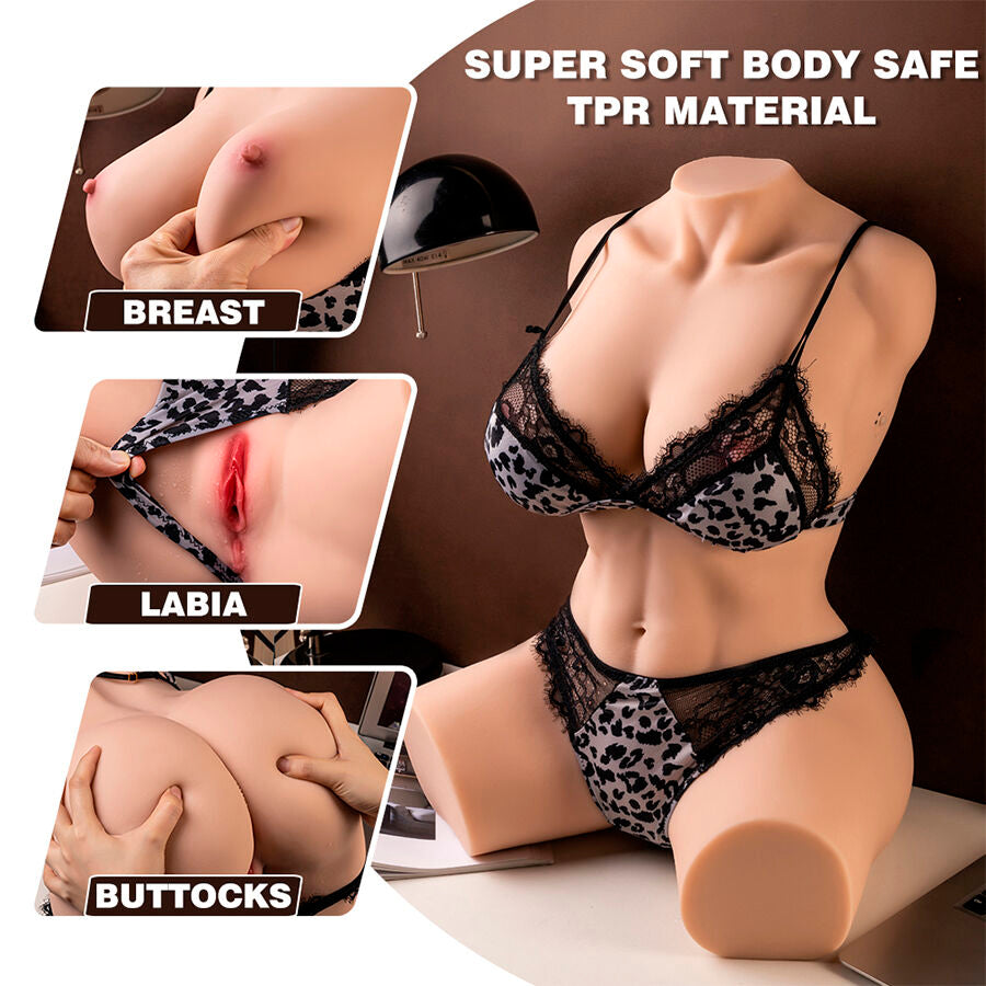 XISE - MURIEL TORSO REALISTICO FEMMINILE CON SPINTA 55 CM - XISE | Lingerie Harness Boutique
