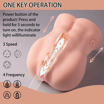 XISE - LYDIA MASTURBATORE VAGINA FEMMINILE CON SPINTA 25 CM - XISE | Lingerie Harness Boutique