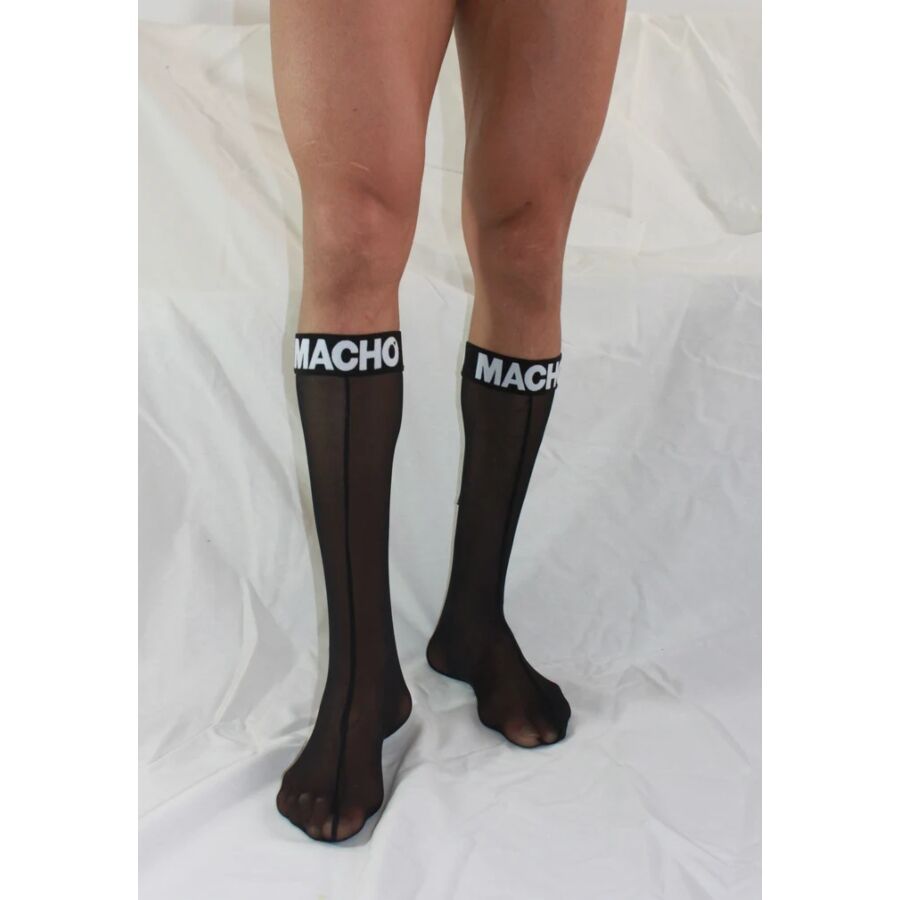 MACHO - CALZINI SOTTILI TAGLIA UNICA NERI - MACHO UNDERWEAR | Lingerie Harness Boutique