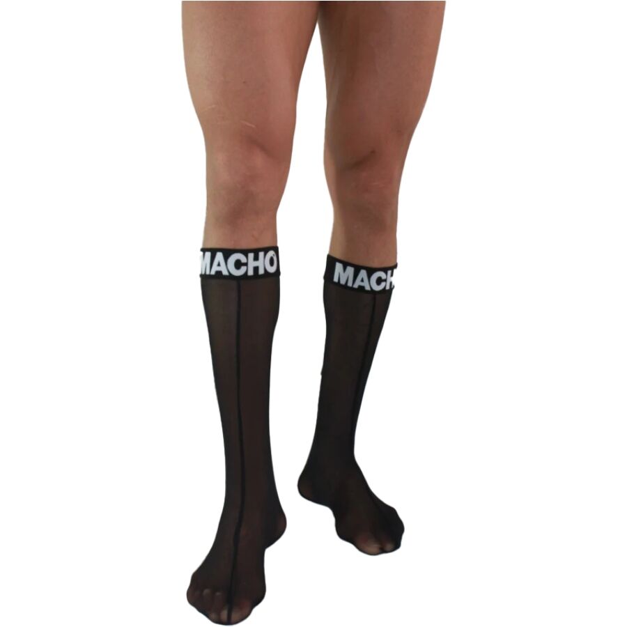 MACHO - CALZINI SOTTILI TAGLIA UNICA NERI - MACHO UNDERWEAR | Lingerie Harness Boutique