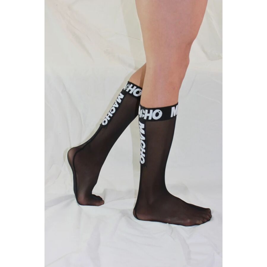MACHO - CALZINI SOTTILI TAGLIA UNICA NERI - MACHO UNDERWEAR | Lingerie Harness Boutique
