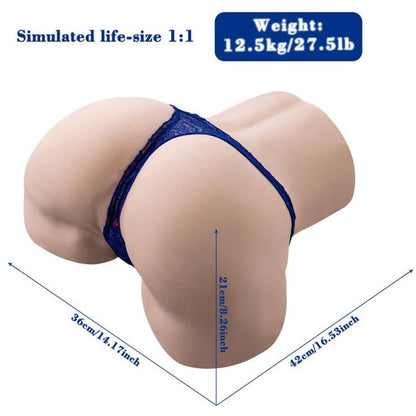 XISE - GINA MASTURBATORE VAGINA REALISTICO MULTIPOSIZIONE CON VIBRAZIONE E TELECOMANDO - XISE | Lingerie Harness Boutique