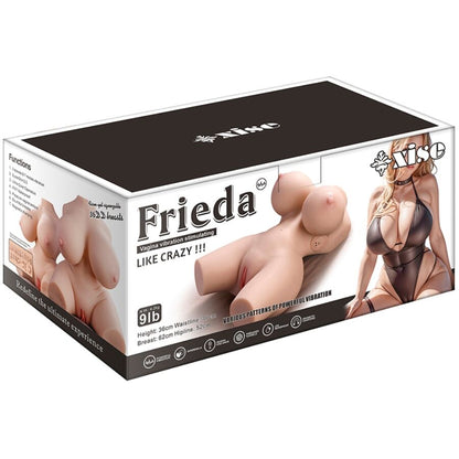 XISE - FRIEDA TORSO FEMMINILE REALISTICO CON VIBRAZIONE 36 CM - XISE | Lingerie Harness Boutique
