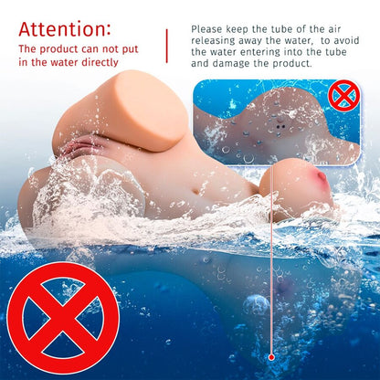 XISE - WENDY SUCCHIA TORSO FEMMINILE CON VIBRAZIONE E TELECOMANDO 6 KG - XISE | Lingerie Harness Boutique