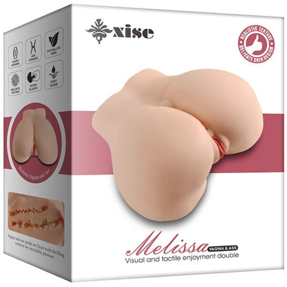XISE - MELISSA MASTURBATORE REALISTICO MULTI-POSIZIONE PER VAGINA E ANO - XISE | Lingerie Harness Boutique